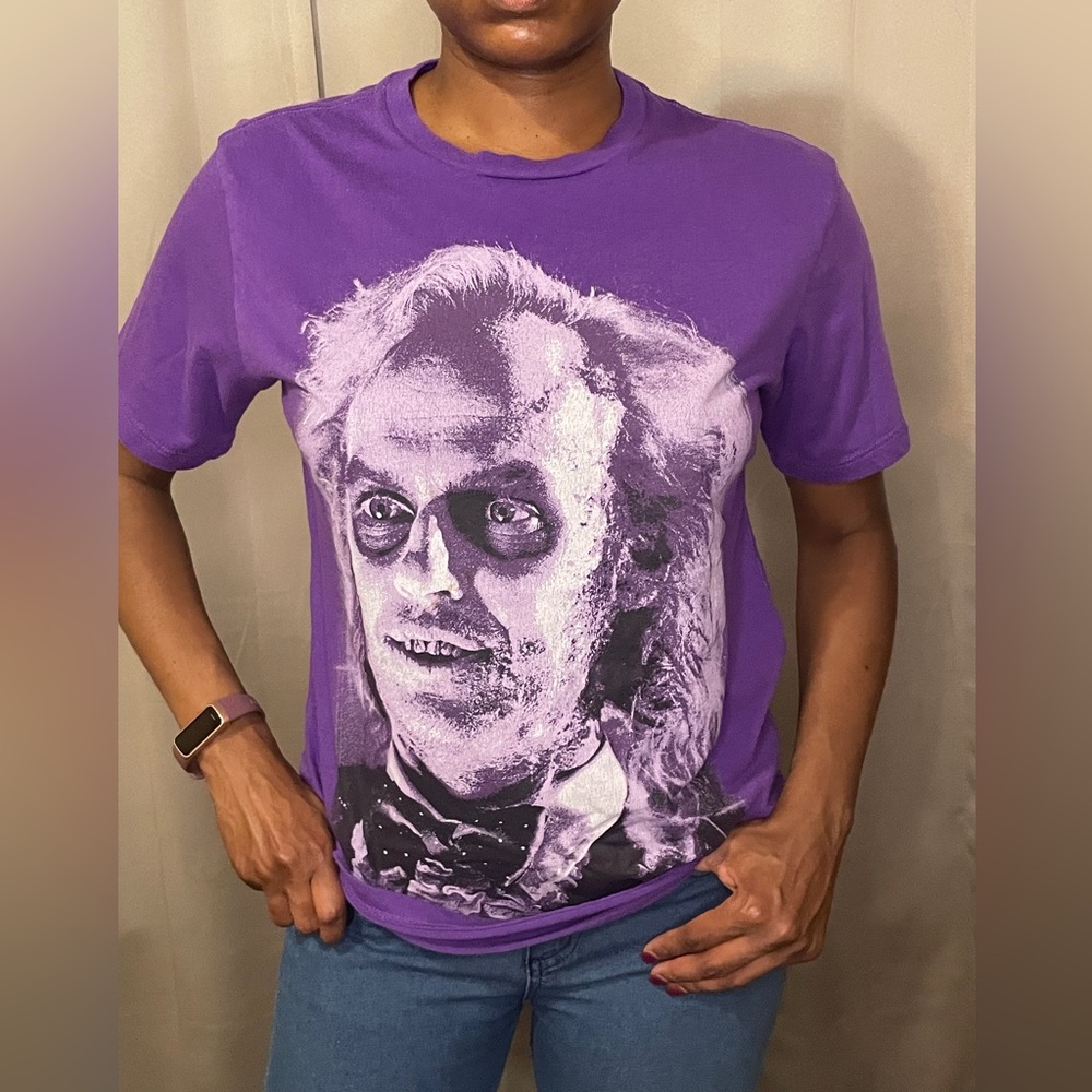 Beetlejuice Purple Graphic T-Shirt
